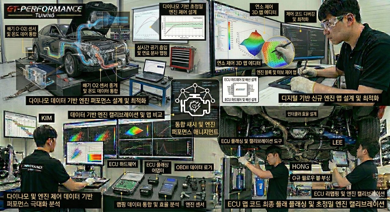 "엔지니어링 기반의 맵 설계 및 배출가스/내구 품질 총괄"